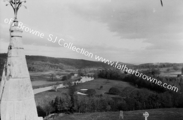 GLENCAIRN PRIORY VIEW OF RIVER FROM TOWER OF CHURCH